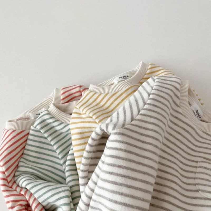 Baby Gestreepte Romper – Casual Katoenen Jumpsuit