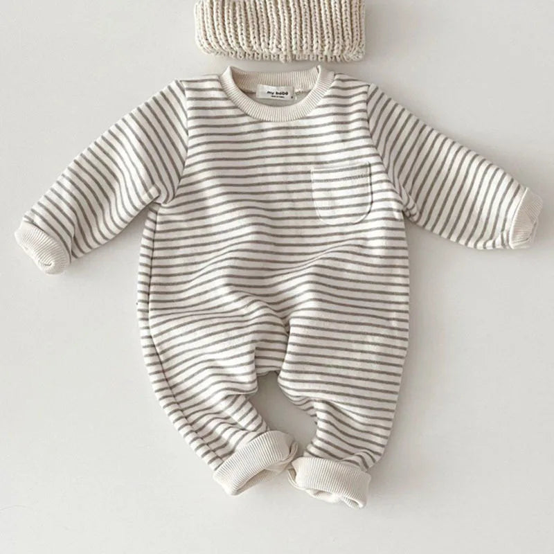 Baby Gestreepte Romper – Casual Katoenen Jumpsuit