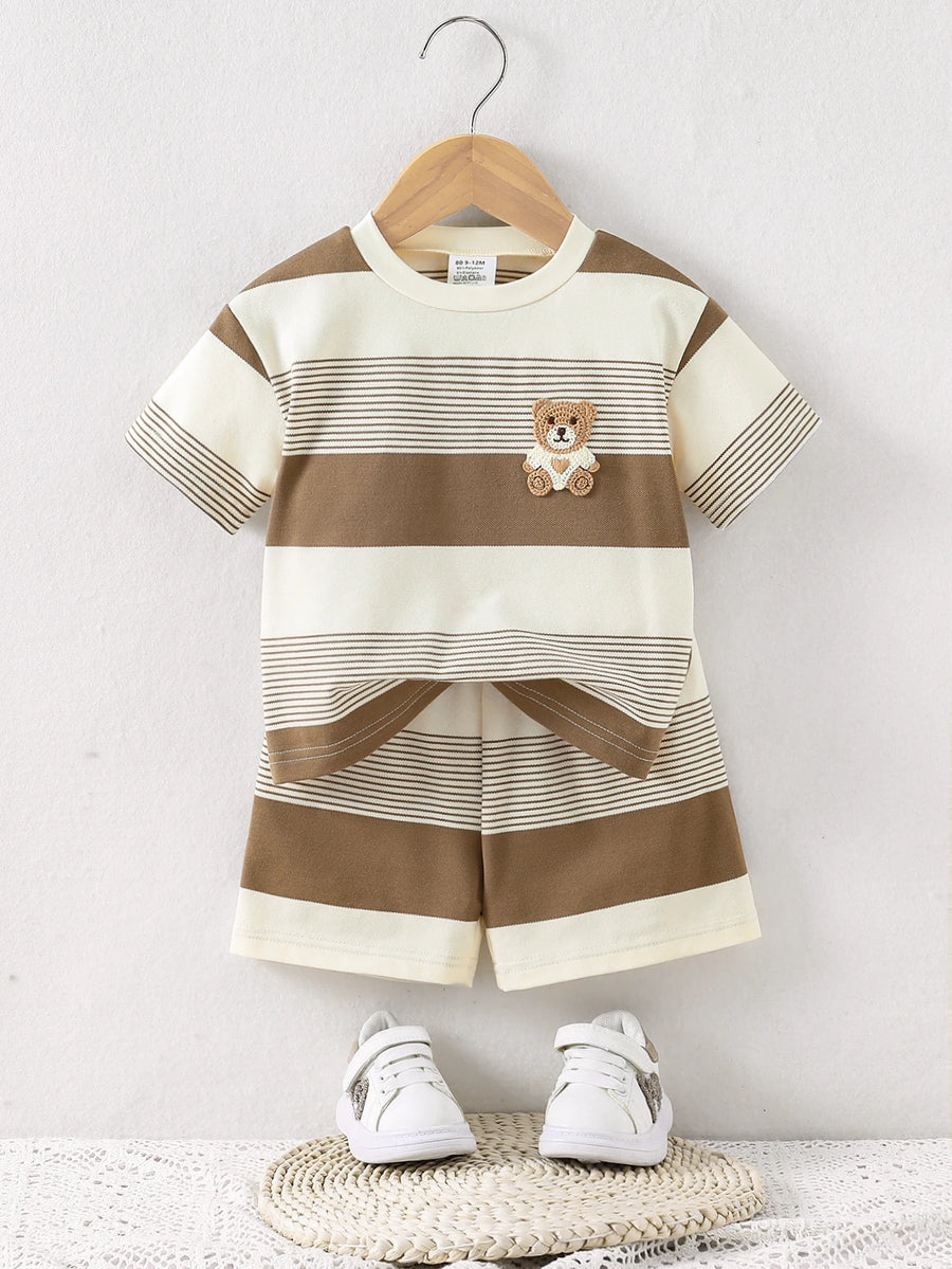 2-Delige Baby Zomer Set – Ademend T-Shirt & Shorts