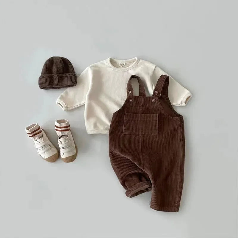 Corduroy Tuinbroek Romper – Alle Seizoenen